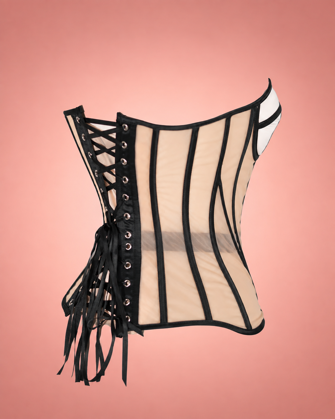 Eclipse Sheer Mesh Corset Top