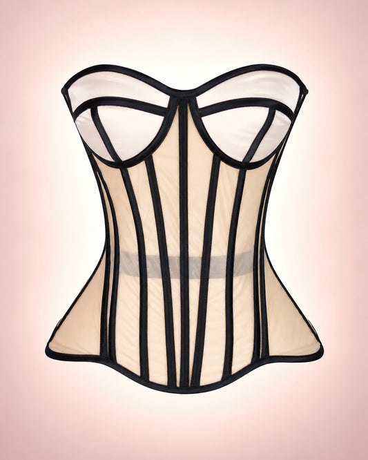 Eclipse Sheer Mesh Corset Top